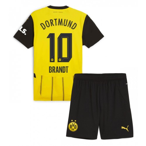 Dětský fotbalový dres Borussia Dortmund Julian Brandt #10 2024-25 Domácí Krátký Rukáv (+ trenýrky)